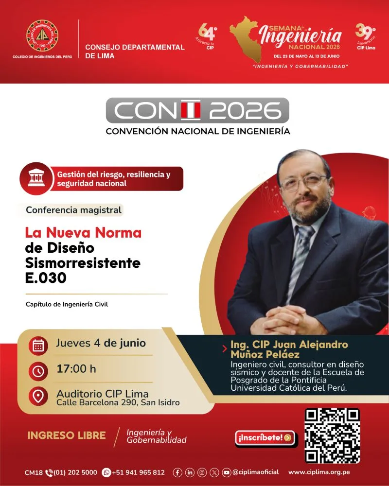 Presentación de la nueva Norma E.030-2026 en el CONI 2026